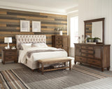 Devon 57-inch Upholstered Full Panel Bed Beige - 300525F