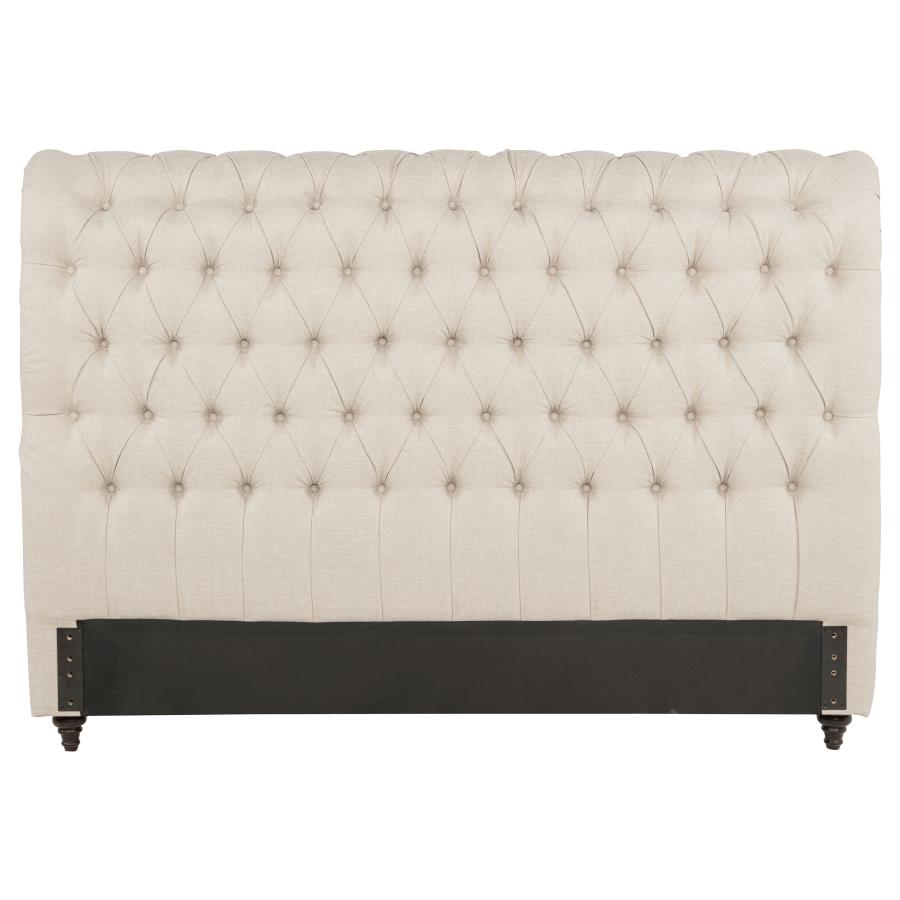 Devon 57-inch Upholstered Queen Headboard Beige - 300525QB1
