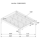 Hounslow California King Universal Platform Bed Cappuccino - 300555KW