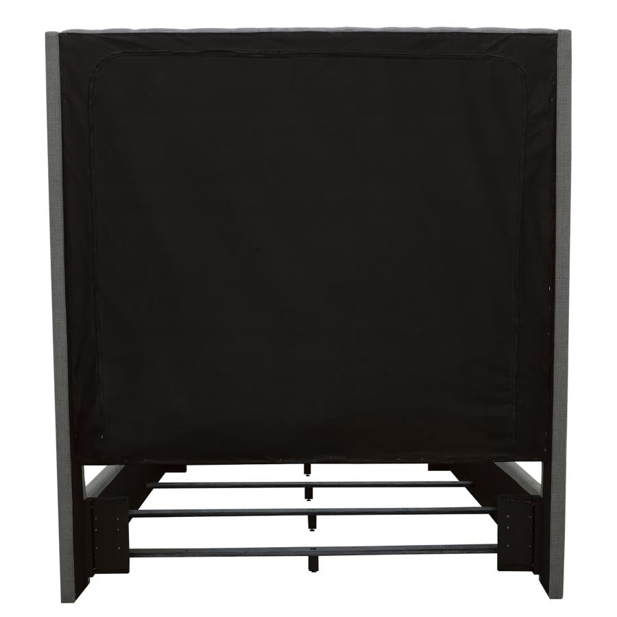 Camille Upholstered Eastern King Panel Bed Grey - 300621KE