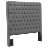 Camille Upholstered California King Panel Headboard Grey - 300621KWB1