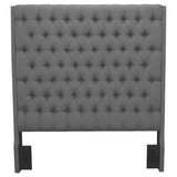 Camille Upholstered California King Panel Headboard Grey - 300621KWB1