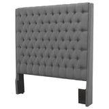 Camille Upholstered California King Panel Headboard Grey - 300621KWB1