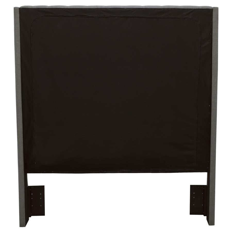 Camille Upholstered California King Panel Headboard Grey - 300621KWB1