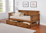 Oakdale Wood Storage Trundle Rustic Honey - 300676