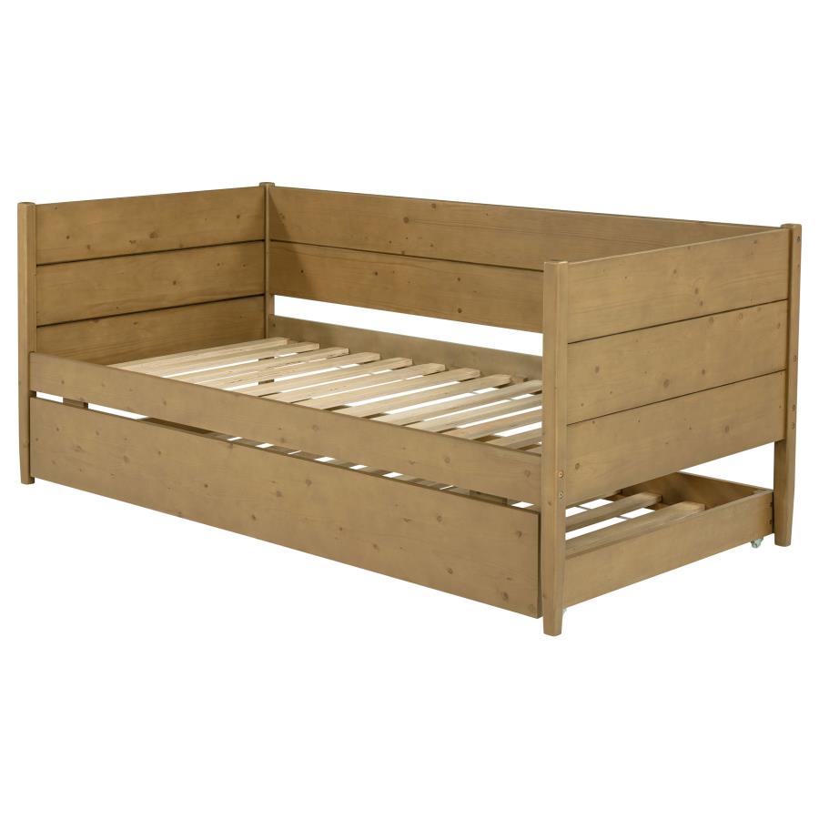 Calinda Wood Twin Daybed With Trundle Natural - 300685