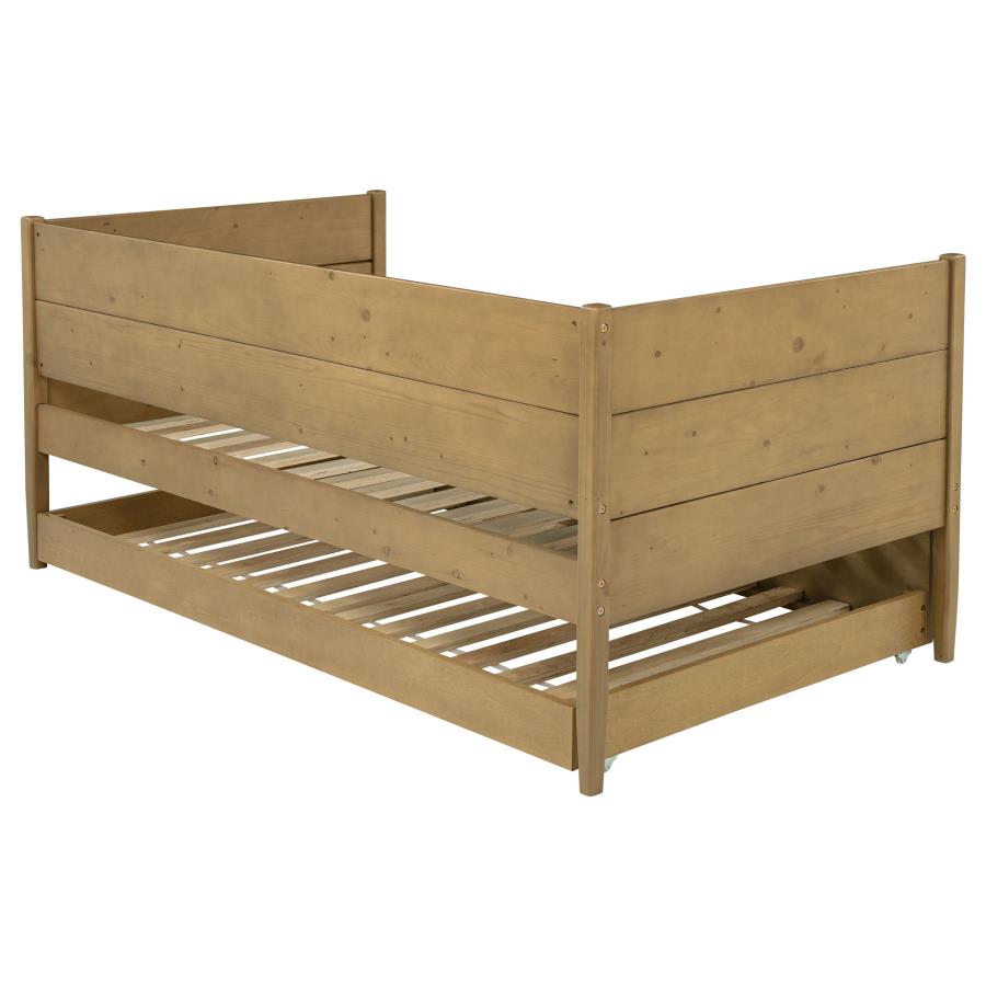 Calinda Wood Twin Daybed With Trundle Natural - 300685