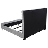 Patricia 58-inch Boucle Upholstered Eastern King Bed Grey - 300719KE