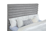 Patricia 58-inch Boucle Upholstered Eastern King Bed Grey - 300719KE
