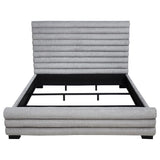 Patricia 58-inch Boucle Upholstered California King Bed Grey - 300719KW
