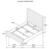 Patricia 58-inch Boucle Upholstered Queen Bed Grey - 300719Q