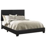 Dorian Faux Leather Upholstered Full Panel Bed Black - 300761F