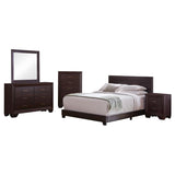 Dorian 5-piece Full Bedroom Set Dark Cocoa - 300762F-S5