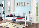 Bethany Wood Twin Daybed with Drop-down Tables White - 300837