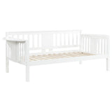 Bethany Wood Twin Daybed with Drop-down Tables White - 300837
