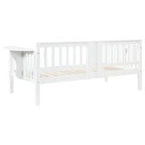 Bethany Wood Twin Daybed with Drop-down Tables White - 300837