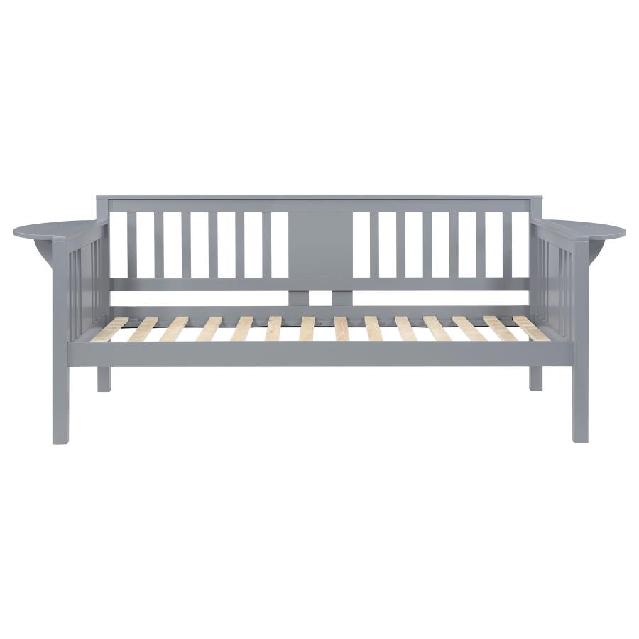 Bethany Wood Twin Daybed with Drop-down Tables Grey - 300838