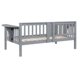 Bethany Wood Twin Daybed with Drop-down Tables Grey - 300838