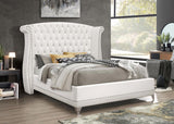 Barzini Upholstered Queen Wingback Bed White - 300843Q