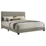 Dorian Fabric Upholstered California King Panel Bed Taupe - 300851KW