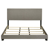 Dorian Fabric Upholstered California King Panel Bed Taupe - 300851KW