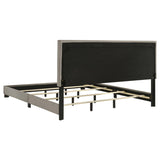 Dorian Fabric Upholstered California King Panel Bed Taupe - 300851KW