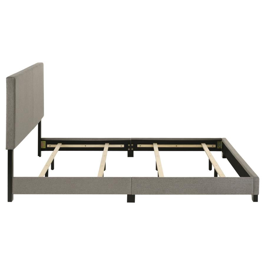 Dorian Fabric Upholstered California King Panel Bed Taupe - 300851KW