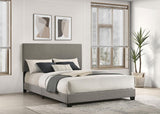 Dorian Fabric Upholstered Queen Panel Bed Taupe - 300851Q