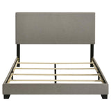 Dorian Fabric Upholstered Queen Panel Bed Taupe - 300851Q