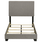 Dorian Fabric Upholstered Twin Panel Bed Taupe - 300851T
