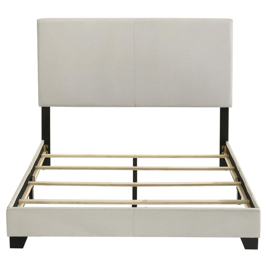 Dorian Fabric Upholstered Full Panel Bed Cream - 300852F