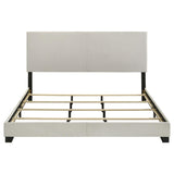 Dorian Fabric Upholstered Eastern King Panel Bed Cream - 300852KE