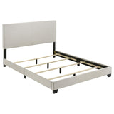 Dorian Fabric Upholstered Queen Panel Bed Cream - 300852Q