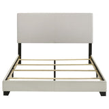 Dorian Fabric Upholstered Queen Panel Bed Cream - 300852Q
