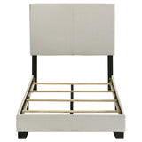 Dorian Fabric Upholstered Twin Panel Bed Cream - 300852T
