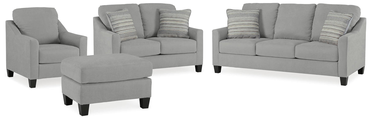Adlai Sofa, Loveseat, Chair and Ottoman - 30103U3