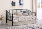 Newbury Metal Twin Daybed Bed Frame Matte Black - 301056