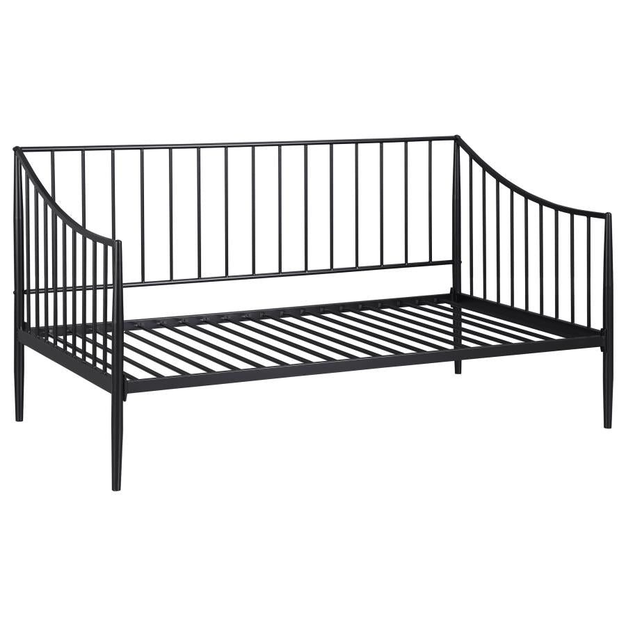 Newbury Metal Twin Daybed Bed Frame Matte Black - 301056