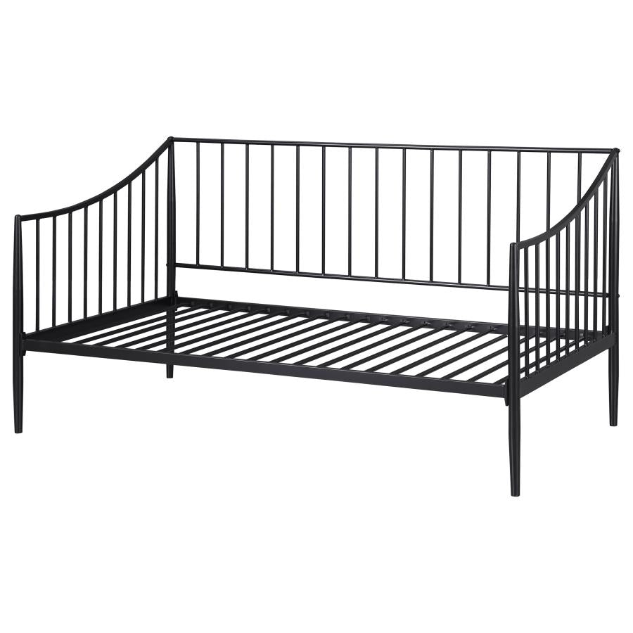 Newbury Metal Twin Daybed Bed Frame Matte Black - 301056