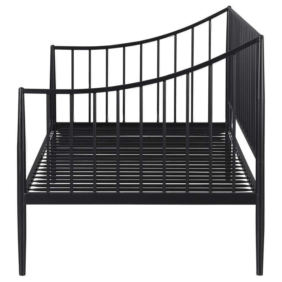Newbury Metal Twin Daybed Bed Frame Matte Black - 301056