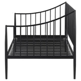 Newbury Metal Twin Daybed Bed Frame Matte Black - 301056