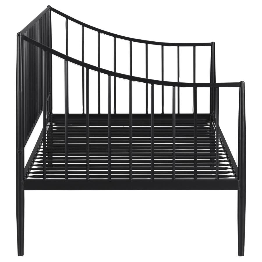 Newbury Metal Twin Daybed Bed Frame Matte Black - 301056