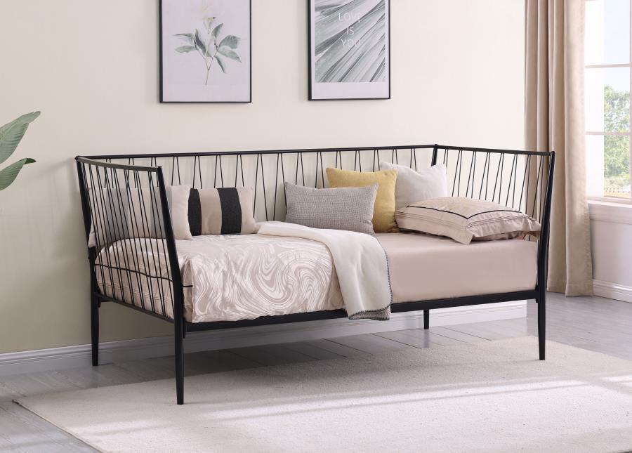 Richland Metal Twin Daybed Bed Frame Matte Black - 301057