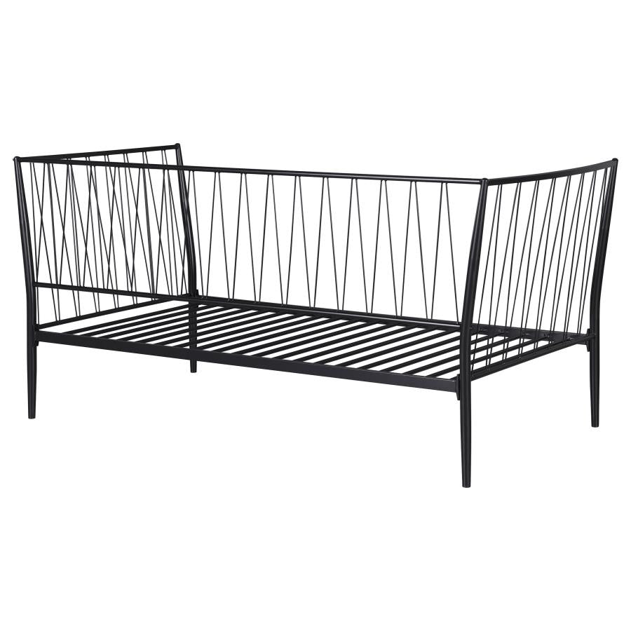 Richland Metal Twin Daybed Bed Frame Matte Black - 301057