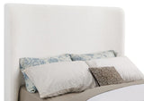 Nala Upholstered Eastern King Sleigh Bed Cream - 302046KE