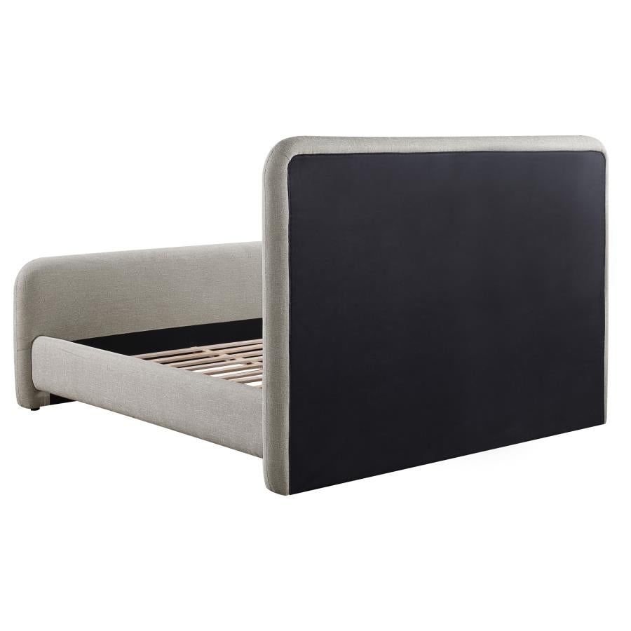 Wren Upholstered Eastern King Panel Bed Grey - 302052KE