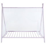 Fultonville Metal Twin Tent Bed with 7-inch Mattress Pink - 302133-SM
