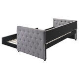 Mockern Upholstered Twin Daybed with Trundle Grey - 302161