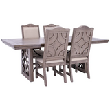 Westgate Dining Table & 4 Chairs - WGDTGR+WGDCGRx4