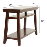 Table With Under Table Shelf Storage